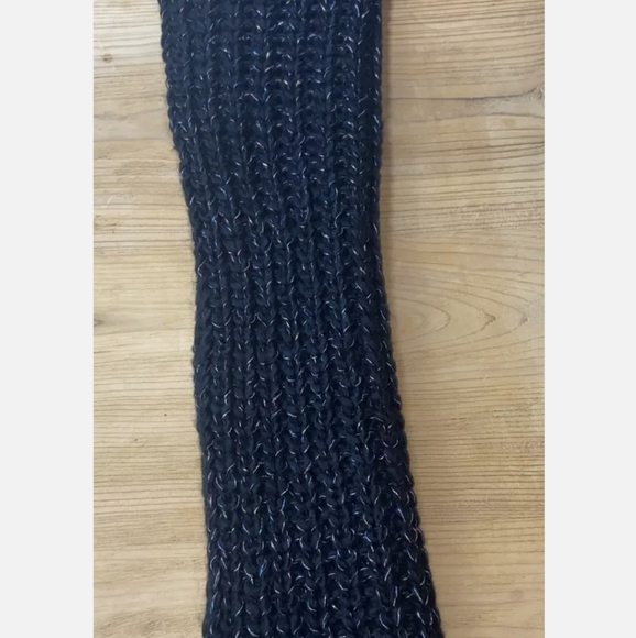 Modern Expressions Infinity Scarf – Black w/ Multicolor Metallic | 25.5” x 9.8” - Picture 6 of 8